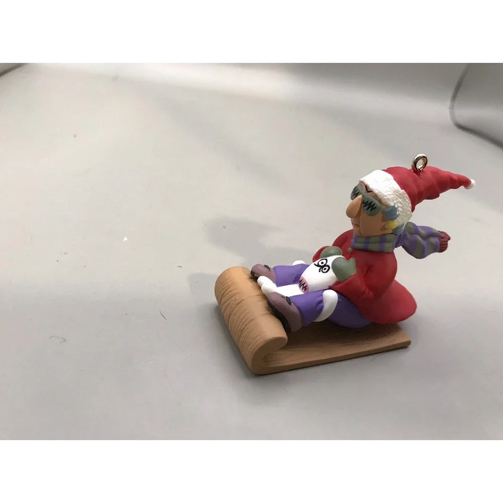 Hallmark‎ Keepsake Maxine Sledding With Her Dog 1998